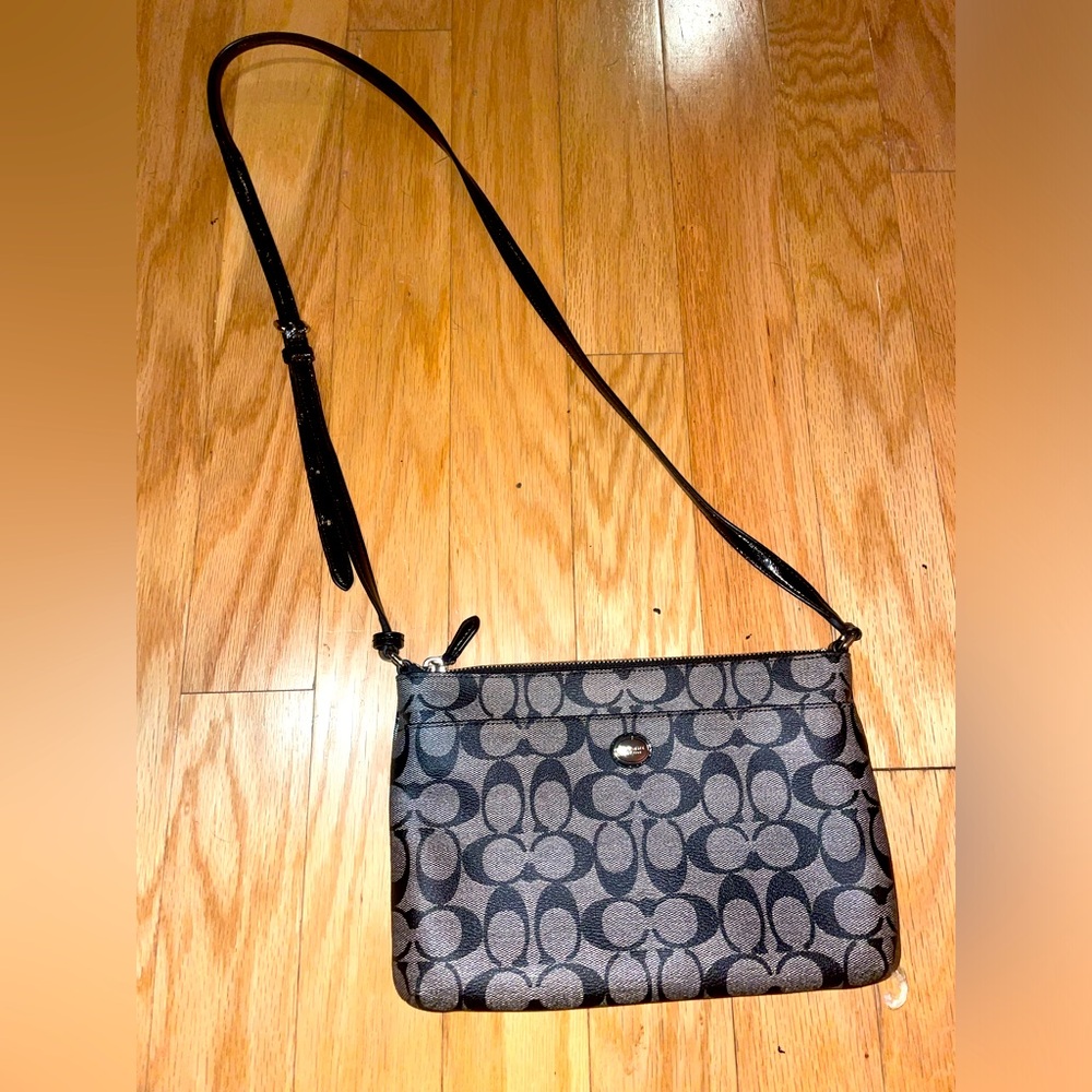 COACH Black and Gray Crossbody Bag Like New